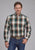 Roper Mens Tall Tree Plaid Multi-Color 100% Cotton 1 Pkt L/S Shirt