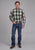 Roper Mens Tall Tree Plaid Multi-Color 100% Cotton 1 Pkt L/S Shirt
