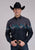 Roper Mens Painterly Rodeo Border Black 100% Cotton L/S Shirt