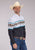 Roper Mens Running Horse Border Black 100% Cotton L/S Shirt
