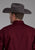 Roper Mens Brushed Twill Wine 100% Cotton L/S Shirt