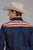 Roper Mens 2136 Aztec Border Blue 100% Cotton L/S Shirt