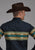 Roper Mens Aztec Border Navy 100% Cotton L/S Shirt
