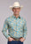 Roper Mens Hibiscus Dreams Cream/Blue 100% Cotton L/S Shirt