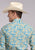 Roper Mens Hibiscus Dreams Cream/Blue 100% Cotton L/S Shirt