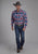 Roper Mens Unlined Flannel Red 100% Cotton L/S Shirt