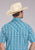 Roper Mens 2466 Ocean Dobby Blue 100% Cotton S/S Shirt