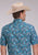 Roper Mens Sky Paisley Blue 100% Cotton S/S Shirt