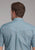 Roper Mens Turquoise Tile Foulard Blue 100% Cotton Btn S/S Shirt
