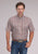 Roper Mens 2499 Paisley Clay 100% Cotton Button S/S Shirt
