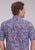 Roper Mens 2496 Heritage Paisley Wine/Blue 100% Cotton 1 Pkt S/S Shirt