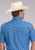 Roper Mens 2497 Ribbon Medallion Blue 100% Cotton 1 Pkt S/S Shirt
