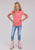 Roper Kids Girls I Am The Problem Pink Poly/Rayon S/S T-Shirt