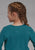 Roper Kids Girls Yee Haw Teal Poly/Rayon L/S T-Shirt