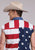Roper Mens American Flag Red/Blue 100% Cotton S/L Shirt