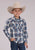Roper Kids Boys 2461 Dusk Dobby Blue/White 100% Cotton L/S Shirt