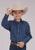 Roper Kids Boys Drybrush Diamonds Blue 100% Cotton L/S Shirt