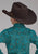 Roper Kids Boys 2238 Mallard Paisley Teal 100% Cotton L/S Shirt