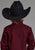 Roper Kids Boys Stretch Diamond Red Cotton Blend L/S Shirt