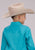 Roper Kids Boys 2509 Stretch Poplin Turquoise Cotton Blend L/S Shirt