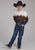 Roper Kids Boys Sunset Horse Border Black 100% Cotton L/S Shirt