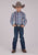 Roper Kids Boys Vertical Retro Stripe Grey 100% Cotton L/S Shirt