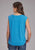 Roper Womens Taco Bout Blue Poly/Rayon S/L T-Shirt