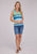 Roper Womens Beach View Sublimation Multi-Color Poly/Spandex S/L Tunic