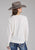 Roper Womens Stunning Cactus Cream Poly/Rayon L/S T-Shirt