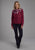 Roper Womens Comy Cowl Neck Jersey Wine Poly/Spandex Pullover Sweater
