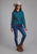 Roper Womens Performance Poplin Blue 100% Cotton L/S Shirt