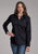 Roper Womens 2180 Broken Diamonds Black 100% Cotton L/S Shirt