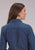 Roper Womens Drybrush Diamonds Blue 100% Cotton L/S Shirt