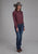 Roper Womens 2174 Arrow Print Red 100% Cotton L/S Shirt