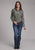 Roper Womens 2182 Santa Fe Aztec Black 100% Cotton L/S Shirt