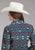 Roper Womens Horizontal Navajo Aztec Blue 100% Cotton L/S Shirt