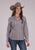 Roper Womens 2501 Medallion Foulard Grey 100% Cotton L/S Shirt
