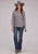Roper Womens 2501 Medallion Foulard Grey 100% Cotton L/S Shirt