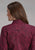Roper Womens 2241 Paisley Burgundy 100% Cotton Btn L/S Shirt