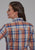 Roper Womens Falling Leaves Plaid Multi-Color 100% Cotton Btn L/S Shirt