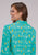 Roper Womens Vintage Aztec Print Turquoise 100% Rayon L/S Blouse