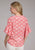 Roper Womens 2423 Ikat Aztec Pink/White 100% Polyester S/S Blouse