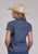 Roper Womens Western Blue Denim 100% Cotton S/S Blouse