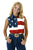 Roper Womens Stars and Stripes Flag Red/Blue 100% Cotton S/L Shirt