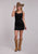Roper Womens Microsuede Tank Black 100% Polyester S/L Dress