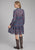 Roper Womens Gem Floral Multi-Color 100% Polyester L/S Dress