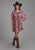 Roper Womens Wild Horses Pink 100% Rayon S/S Dress