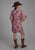 Roper Womens Wild Horses Pink 100% Rayon S/S Dress
