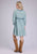 Roper Womens Denim V-Neck Light Blue 100% Cotton L/S Dress