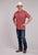 Roper Mens Western Icon Red Poly/Spandex S/S Polo Shirt